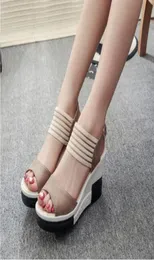 EN -skor Casual Belt Buckle High Heel Shoes Fish Mouth Sandals 2019 Luxury Sandal Women Buty Damskie5162399