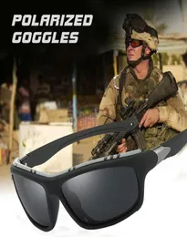 Sonnenbrille 2021 Quadratmänner polarisierte Armee Sport fahren taktische männliche Schutzbrille Antiglare Sonnenbrille Zonnebril Heren UV4004390407