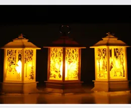 Christmas LED Light Decoration Candlestick Lamp Flame Wind Light Papai Noel Decoração Creative Personality Decorações de férias 7118339