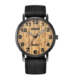Wristwatches XINEW Brand es For Men Montre Homme Fashion Nylon Band Simple Sports Gifts Quartz Wristes Relogios Masculinos 2023 Q240426