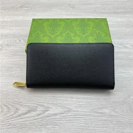 23FW Women Long Wallets Luxurys Designers Handbag Bag Ladies Solid Color Ripple Travel Travel Wallet Zippy Coin With Green Box 19 DSBK