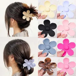 Clip per capelli Barrettes coreano a forma di fiori clip artiglio adatto per le ragazze Accessori per copricapo a coda di cavallo di coda di cavallo.