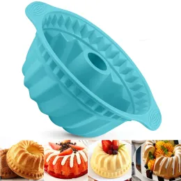 Moulds New 3D Shape Silicone Cake Mold DIY Pastry Baking Tools for Cake Pan Kitchen Fluted Tube Pan Bakeware Cake Decorating Tool