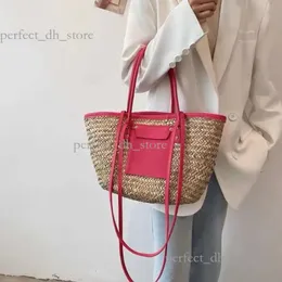 Tote Bag Raffias Straw Bag Grass Low Designer Basket Straw Anagram Shoulder Bag Fold Tote Handbag Woman Men Weekend Large Tote Summer Weave Travel Clutch 12