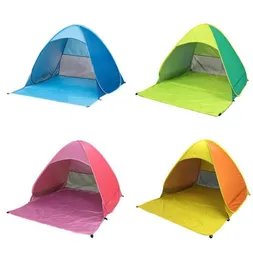 자동 캠핑 텐트 여름 해변 던지기 텐트 2 사람 Instant Up Open UV Awning Tents 야외 선 셰틀터 8379828