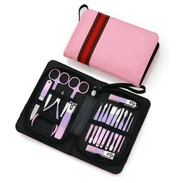 Kit set di strumenti per manicure calda in acciaio inossidabile cure per personale taglia unghie Combinazione di bellezza