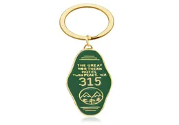 TV Series Twin Peaks The Great Northern el 315 Bates Motel 1 The Overlook el 237 Enamel Alloy Keychain Key Chains Keyring2343276