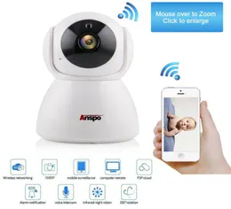 ANSPO 무선 1080p720P 팬 틸트 네트워크 홈 CCTV IP 카메라 네트워크 감시 IR 야간 비전 WiFi 웹캠 실내 아기 모니토 3254842