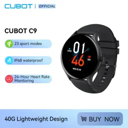 Watches Cubot C9 Sport Smart Saat Kalp Hızı Monitörü Fitness IP68 SU GOPLE SMART SWATCH Erkekler için Xiami için Kadınlar Android iOS için