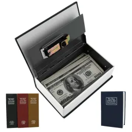 Webbkameror Secret Stash Money Safe Box Hidden Casket Book Box With Lock Secret Vault Lösenord Small Safy Bank för att lagra pengar