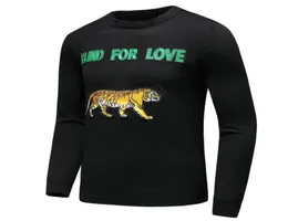 New 2019 Man Luxury Winter Blind For Love embroidered Tiger Casual Sweaters pullover Asian Plug Size High quality E2173668565