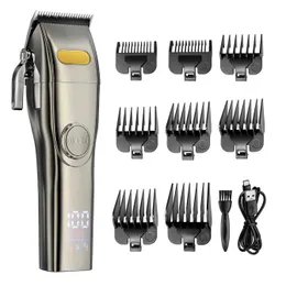Hair Trimmer Kio Oryginał All Metal Metal Scissor Professional Electric Broda IPX7 Waterproof Q240427