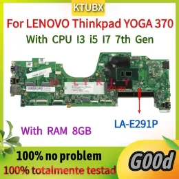 RAMs LAE291P/LAE292P .For LENOVO Thinkpad YOGA 370 Notebook Mainboard.With I3 I5 I7 7th Gen CPU and 8G RAM.01HY157/01HY149/165