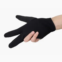 Svart värmebeständig tre fingrar handskar hår rätare curling frisör 3 fingerhandskar hår styling verktyg