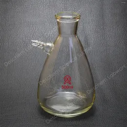 500 ml Glass Buchner Filter Suge Flask Lab Borosilicate Bottle Heavy Wall