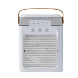 Portable Air Conditioner Fan 3 HASTES USB RECHAREBLEABLE DESKTOP MISTING MED TIMER OCH SPRAY LOCES WATER MIST 3IN1 FANS 240422