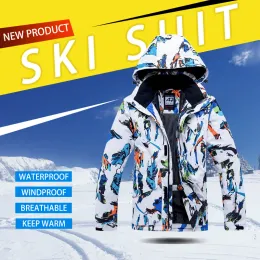 Giacche nuove giacca da sci inverno inverno esterno Spacco da sci impermeabile Spesso vestiti caldi Snowboard Snowboard