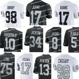 Charles Woodson Bo Jackson BROCK BOWERS Davante Adams Maxx Crosb Football Jerseys Hunter Renfrow Tre Tucker Jakobi Meers Michael Maer Zamir White