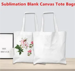 Sublimation Canvas Bag Sublimation Blindes Leinwand Tasche wiederverwendbare Einkaufstaschen für DIY -Handwerk und Dekoration6443859