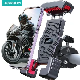 Stands Joyroom Motorcycle Bike Phone Holder Mount,15s OnePush Quickly Install,1s Automatically Lock & Release,Widely for phone4.7"7''