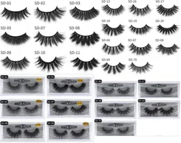 20 стилей 3D Mink ресницы ресниц 3D глаз Mink Mink False Lashes мягкие натуральные толстые фальшивые ресницы ресниц Extension Beauty Tool1729336