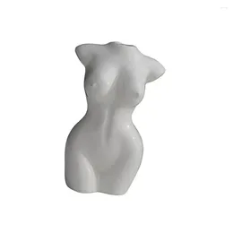 Vasi Body Female Vase Sculpture Desktop Ceramics Flowerpot Outdoor Decorativo decorativo in pentola per la casa decorazioni soggiorno