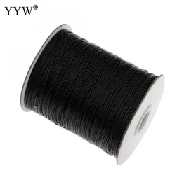 05mm08mm1mm15mm2mm 100yardspool Nylon Cord Black String Kumihimo Cordão de nó chinês Diy Fazendo descobertas de jóias ROPE6767343