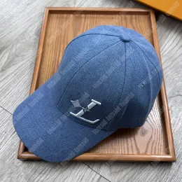 Baseball maschile unisex Denim Baseball Designer Luxury Designer Balfall Fashion Regolable Casual Baseball Hat Bonnet classico Bonnet classico