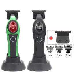 Terrimer per capelli Mens Clipper per capelli DLC Blade Professional USB Base Caricatore di precisione Macchina di lavorazione di precisione Q240427