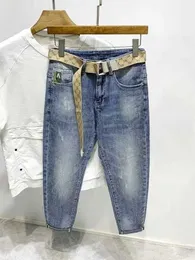 Jeans designer maschile alla moda estate maschile nuove lettere personalizzate jeans hip-hop ins alla moda di High Street Ruffian Handsome Pants