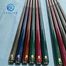 OEM Colourful 3K Billiard Cues Pool Cue Carbon Fiber Shaft 1/2 Split Carbon fiberGlassfiber Butt Pool Game Play Cue Break Cue 240415