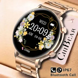 Uhren 2023 Mode Frauen Smart Watch EKG+PPG Health Watch DIY Custom Dial Sport Bracelet CALL WASGEFORTE Smartwatch Android iOS