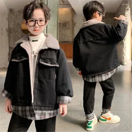 Down Coat Benemaker Winter Overalls Children Girl Boys For Denim Warm Jacket Teen Kid Parka Clothing Baby Windbreaker Outerwear NA411