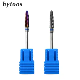 Bits HYTOOS Cone Cuticle Clean Nail Bit 3/32" Carbide Nail Drill Bits Rotary Milling Cutters for Manicure Nails Accessories Tool