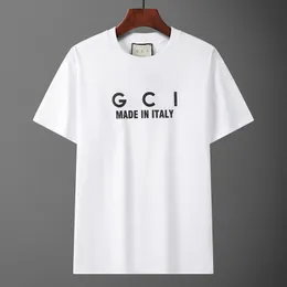 24 Yaz T-Shirt Tasarımcısı Yüksek kaliteli mektup yazdırılmış gevşek kısa gömlek moda nefes alabilen çift kum pamuklu açık hava sporları gündelik tişört m-3xl