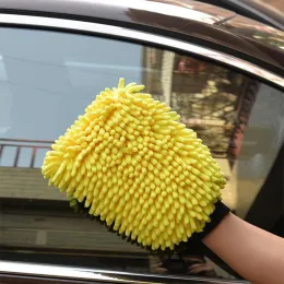 Gloves Hot sale 2 in 1 Ultrafine Fiber Chenille Microfiber Car Wash Glove Mitt Soft Mesh backing no scratch for Car Wash and Cleaning