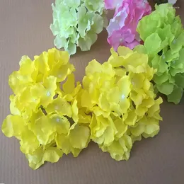 Decorative Flowers 30 Pcs Of Triangle Large Hydrangea Head 18CM Wedding Simulation Flower Wall Road Lead False Silk Decor Arch Balls