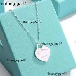 Tiffanyjewelry Necklace Womens Heart Necklace Designer Jewellery Chains Tiffanybead Necklace Pendant Gift For Women Tiffanyjewelry Bracelet Gold Plated 9824