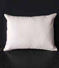 1pc 12x18in Blank Blank Linen Lumber Campo de travesseiro para sublimação impressão lisa cinza cinza FAUX LONEN CUSHION Cushion para calor P5495979