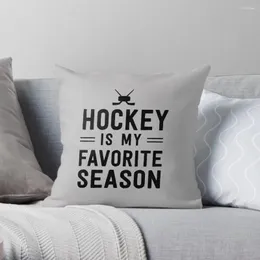Cuscino hockey è la mia stagione preferita per lanciare copertine natalizie per divani di divani a copertura