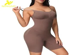 NINGMI Bodysuit Shapewear Women Full Body Shaper Tummy Control Panties Butt Lifter Waist Trainer Slimming Push Up Thigh Slimmer 223119742