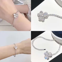 Foglia quattro bracciale a trifoglio realizzato con gusci e designer di sier agate naturale per donna t0p più alta qualità di alta qualità 008 qualità originale