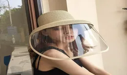 Защитная шляпа капельна Women Wide Brim Face Shield High Top Casual Safe Bucte Hats Защита глаз покрывает пляж Travel866186