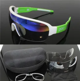 POC BRAND Half Blade 2018 Edritte Cycling Sunglasses 3 Lens Sport Road Mtb Стакан для велосипедов очки очки Goggles5560193