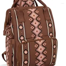 Bolsas escolares bolsa de estilo ocidental mochila mamãe backpack de mochila bebê multifuncional bebê