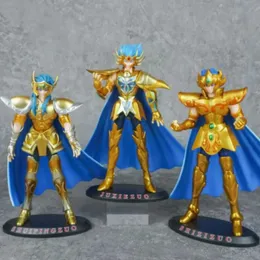 Action Toy Figures Saint Seiya Mythological Costume Ecliptic Belt Action Golden Knight Leo Aiolia Aquarius Camus Cancer Death Mask Model Toyl2403