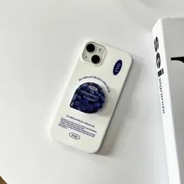 حالات الهاتف الخليوي أزياء الأزياء التوت الأزرق الملمس على iPhone 15 14 13 Pro Max Back Phone Cover لـ 12 11 Pro Max X XS Max XR 7 8 Plus Capa J240426