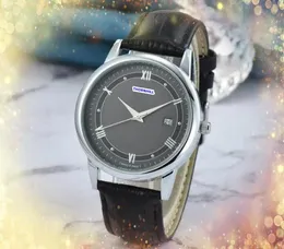 Popolare uomo unisex orologio da giorno da giorno da giorno ora orologio quarzo cronografo cronografo cuoio cuoio cinghia scintillio di stellari per il presidente del bracciale orologio