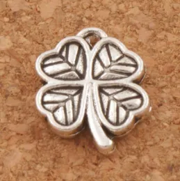 Serce Small Clover Charms 200pclot Antique Srebrne Wisiorki Biżuteria