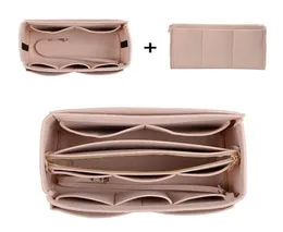 Zipper Makeup Handbag Toyreatryを備えたTravel Inner Purseポータブル化粧品バッグのためのフェルトメイクアップオーガナイザーフルストレージバッグなし7545626